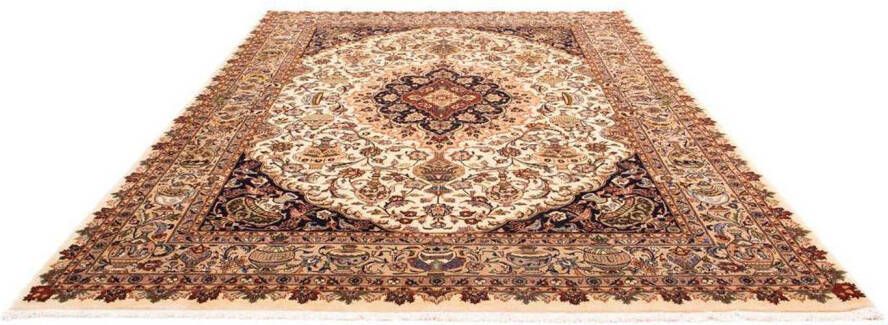 Morgenland Hoogpolige loper Moud medaillon beige 295 x 80 cm