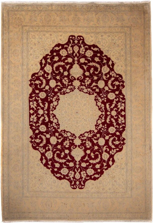 Morgenland Hoogpolige loper Nain bloemmotief rosso scuro 382 x 83 cm - Foto 6