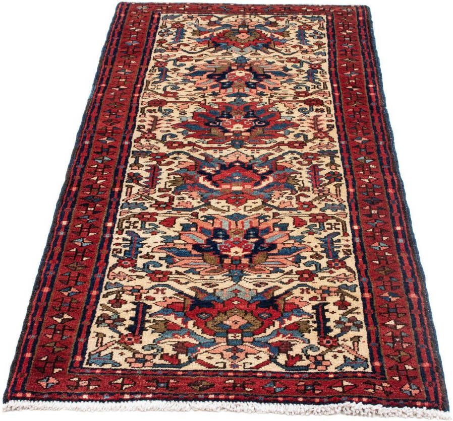 Morgenland Hoogpolige loper Qaraja medaillon beige 150 x 67 cm