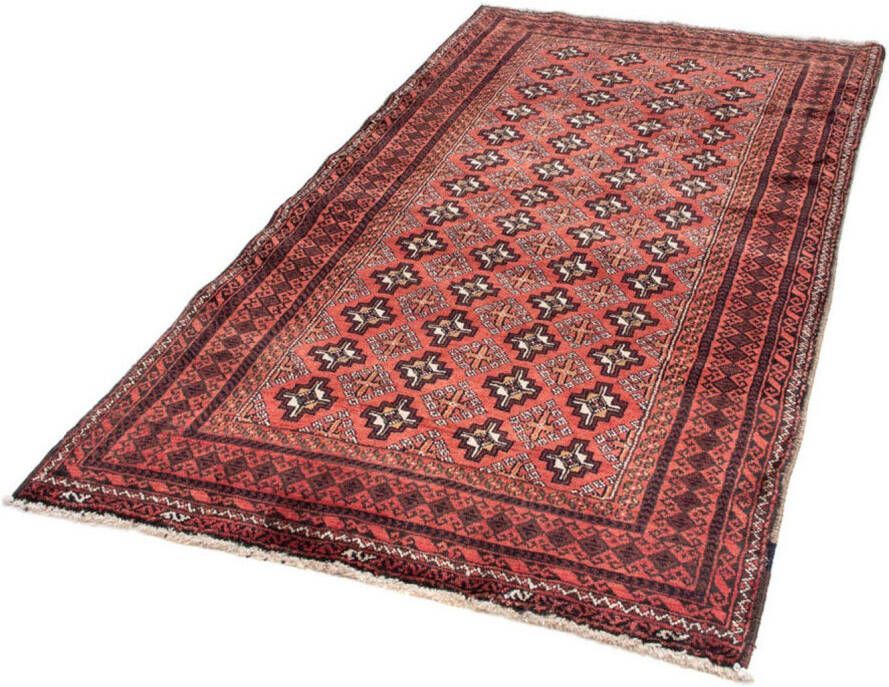 Morgenland Hoogpolige loper Shiraz geheel gedessineerd rosso 210 x 107 cm - Foto 6