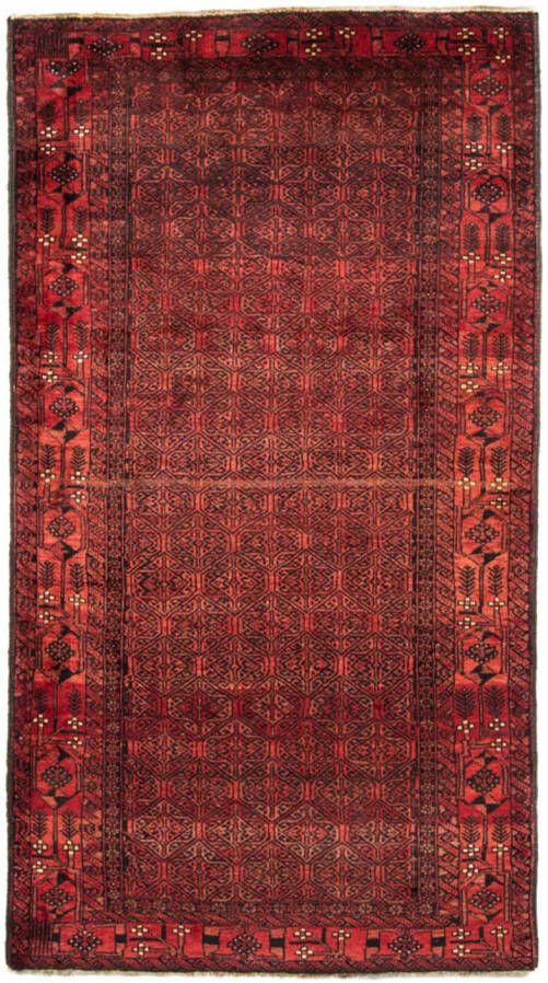 Morgenland Hoogpolige loper Shiraz geheel gedessineerd rosso 225 x 121 cm - Foto 4