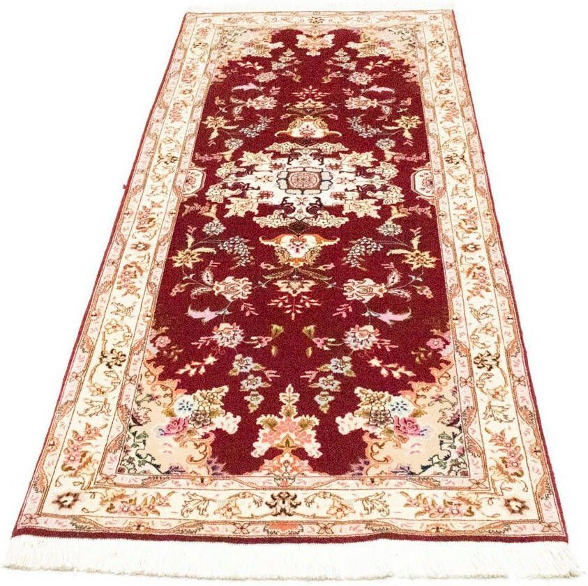 Morgenland Hoogpolige loper Tabriz 50 Raj medaillon rosso 202 x 81 cm - Foto 6