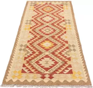Morgenland Loper Kelim medaillon beige 198 x 73 cm Oriëntaalse look