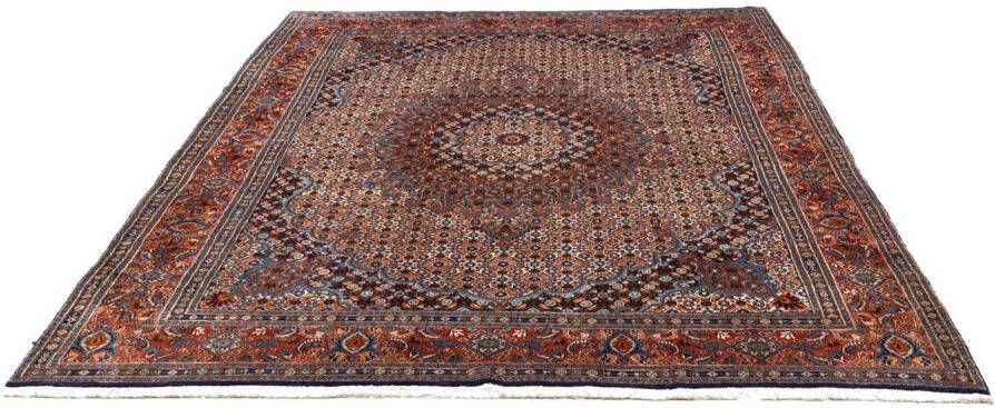 morgenland Wollen kleed Abadeh medaillon rosso scuro 162 x 110 cm