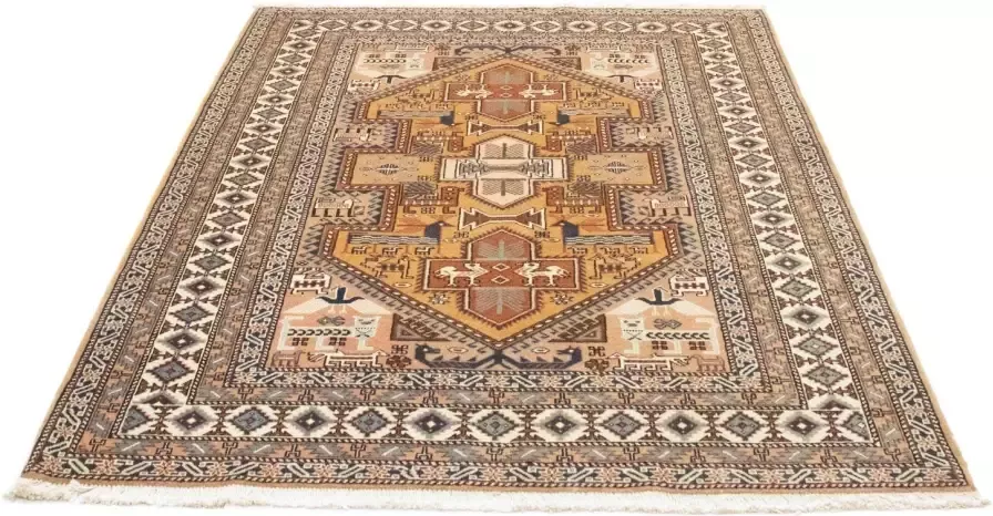 morgenland Wollen kleed Ardebil vloerkleed met de hand geknoopt terracotta handgeknoopt