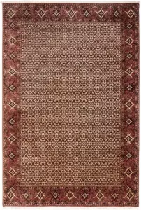 Morgenland Wollen kleed Bidjar Takab geheel gedessineerd beige 302 x 208 cm Uniek exemplaar met certificaat