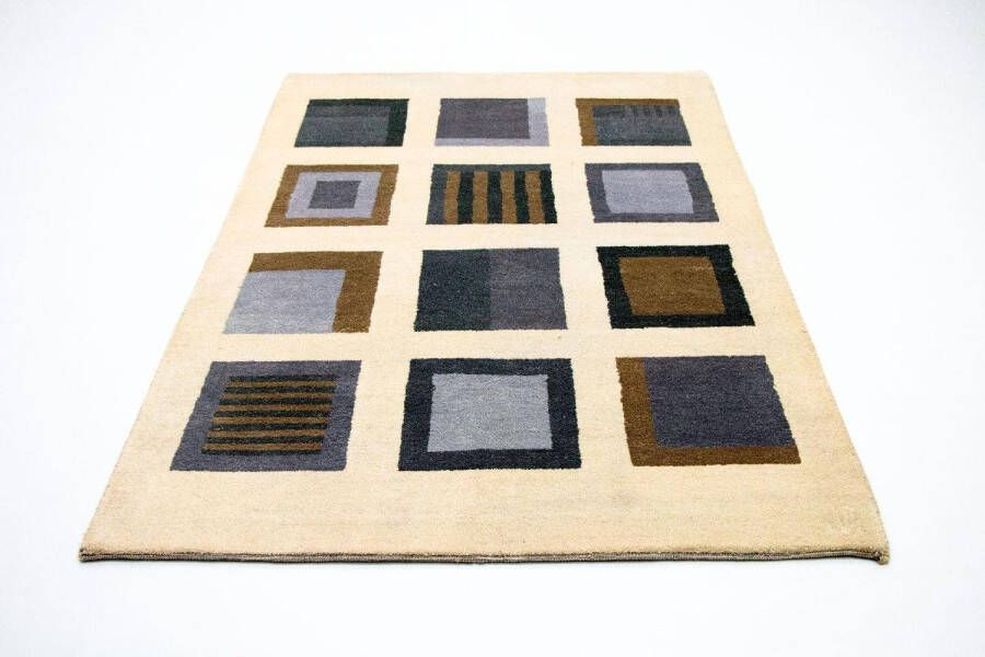Morgenland Wollen kleed Gabbeh-kleed met de hand geknoopt beige handgeknoopt