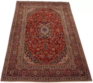 Morgenland Wollen kleed Keshan medaillon rosso 368 x 247 cm Handgeknoopt