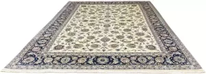 Morgenland Wollen kleed Maschad geheel gedessineerd beige 342 x 243 cm Uniek exemplaar met certificaat