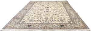 Morgenland Wollen kleed Maschad geheel gedessineerd beige 347 x 250 cm Uniek exemplaar met certificaat