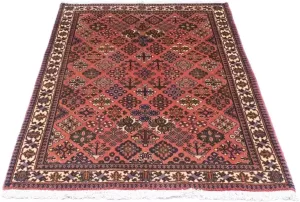 Morgenland Wollen kleed Meymeh vloerkleed met de hand geknoopt rood handgeknoopt