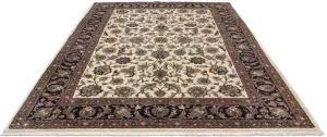 Morgenland Wollen kleed Moud bloemmotief beige 281 x 203 cm Uniek exemplaar met certificaat
