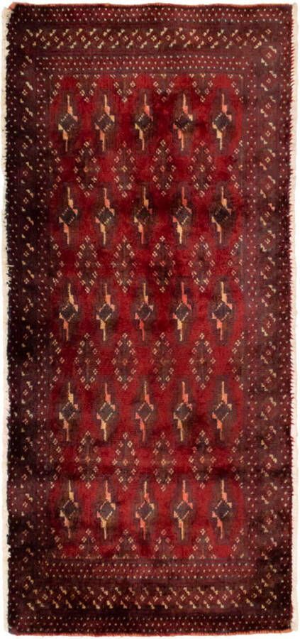 Morgenland Wollen kleed Turkaman vloerkleed met de hand geknoopt rood - Foto 5