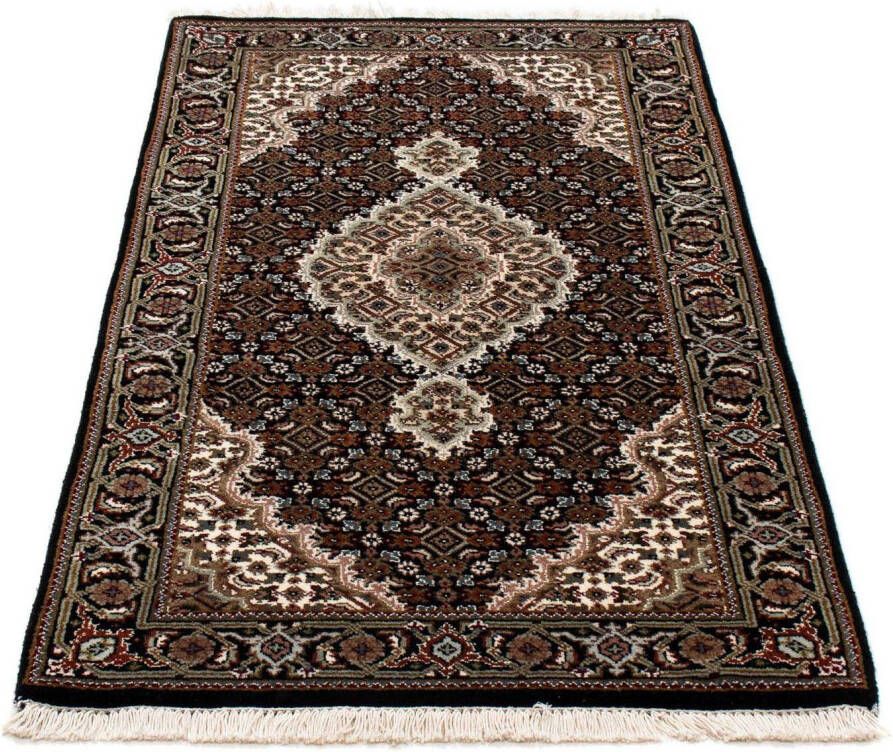 Morgenland Zijden vloerkleed Tabriz medaillon 90x 60 cm