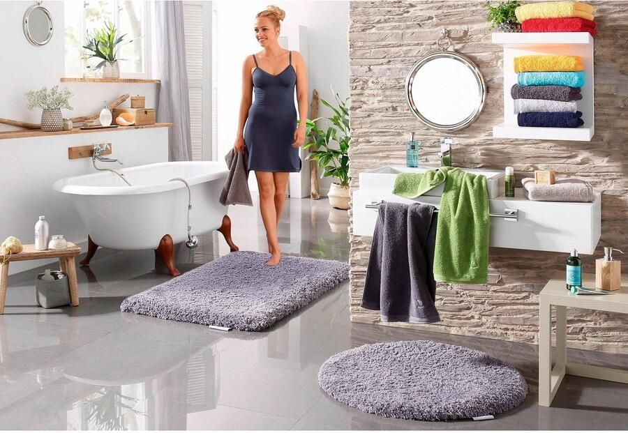 Möve Badmat Superwuschel badmat badkamer tapijt Microvezel badmat badtapijt rechthoekig rond & als 3-delige set - Foto 4