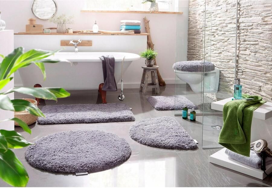 Möve Badmat Superwuschel badmat badkamer tapijt Microvezel badmat badtapijt rechthoekig rond & als 3-delige set - Foto 5