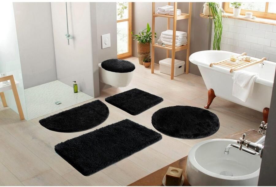Möve Badmat Superwuschel badmat badkamer tapijt Microvezel badmat badtapijt rechthoekig rond & als 3-delige set - Foto 8