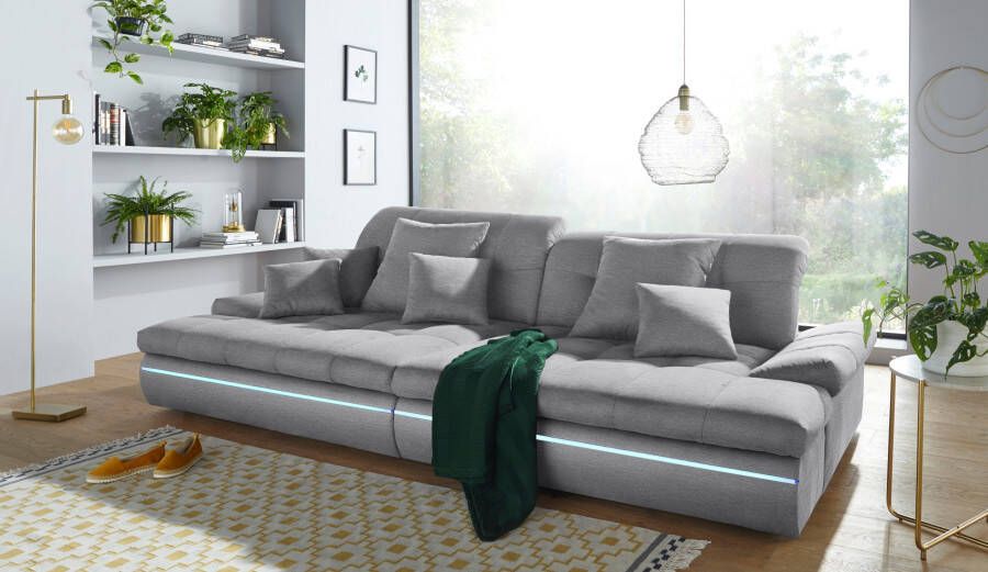 Mr. Couch Megabank Biarritz Naar keuze met verstelbare hoofdsteun en RGB-ledverlichting