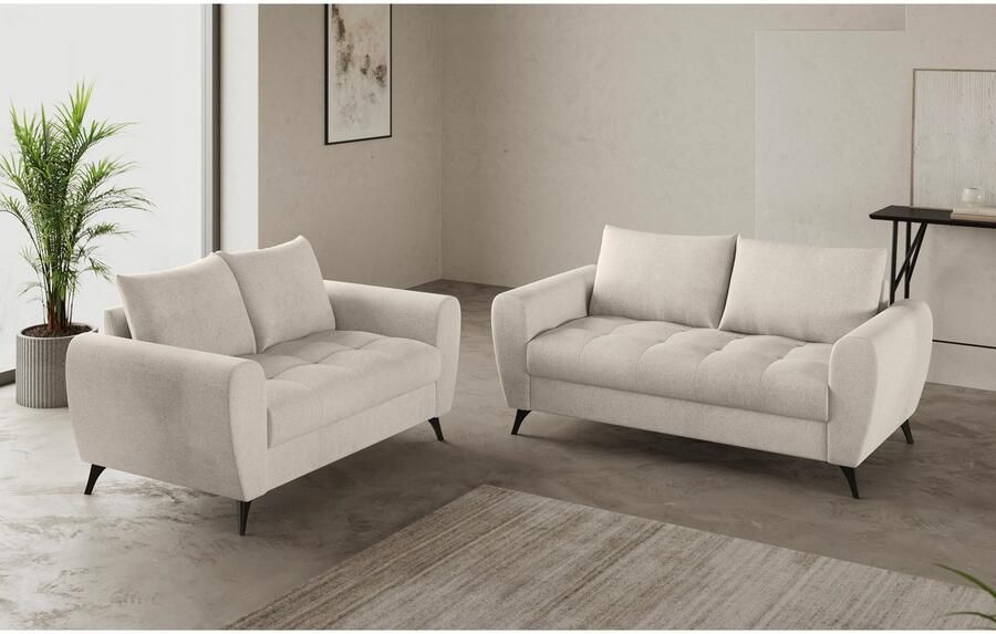 Mr. Couch 2-zitsbank Blackburn II Met koudschuimvering tot 140 kg belastbaar