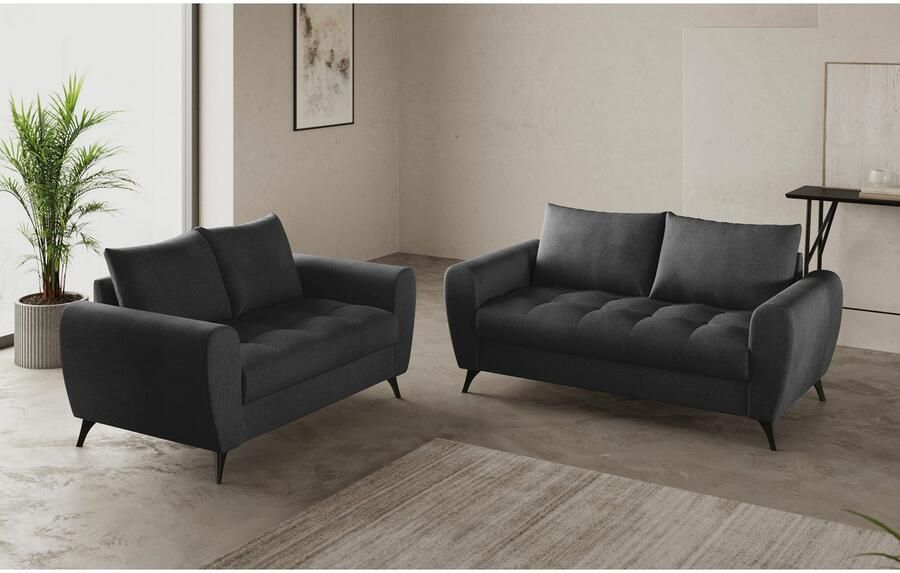 Mr. Couch 2-zitsbank Blackburn II Met koudschuimvering tot 140 kg belastbaar