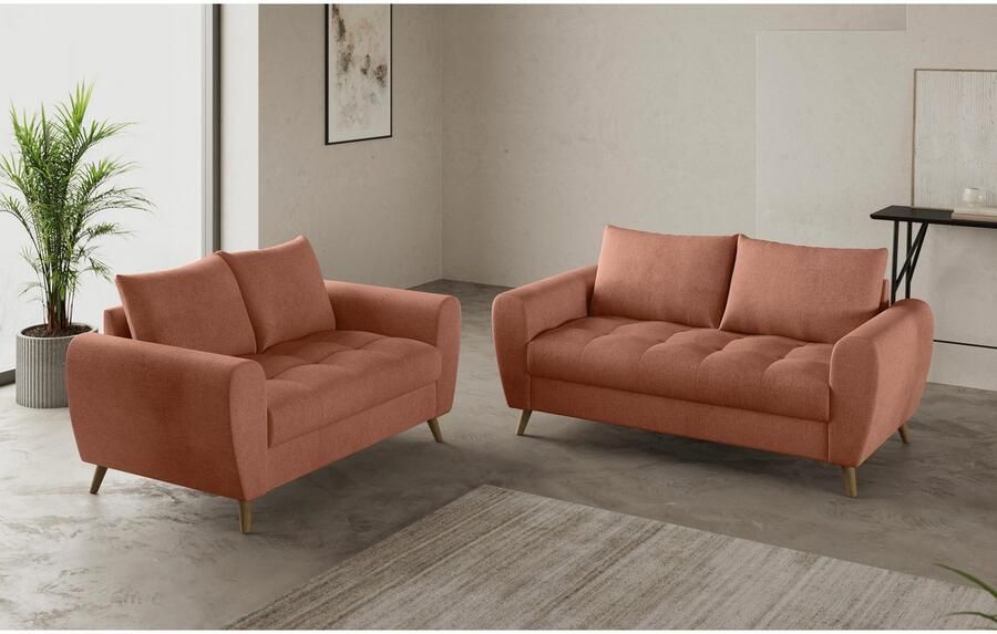 Mr. Couch 2-zitsbank Blackburn II Met koudschuimvering tot 140 kg belastbaar