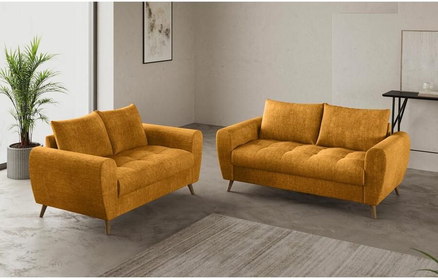 Mr. Couch 2-zitsbank Blackburn II Met koudschuimvering tot 140 kg belastbaar