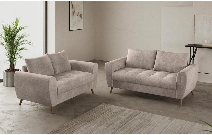 Mr. Couch 2-zitsbank Blackburn II Optioneel met koudschuimvering tot 140 kg belastbaar