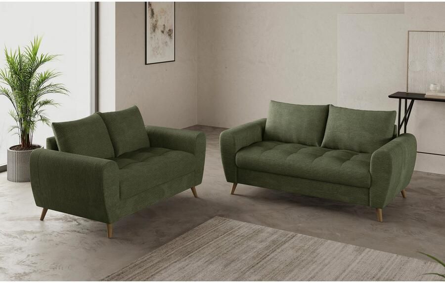 Mr. Couch 2 5-zits Blackburn II Optioneel met koudschuimvering tot 140 kg belastbaar