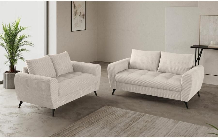 Mr. Couch 2-zitsbank Blackburn II Met koudschuimvering tot 140 kg belastbaar