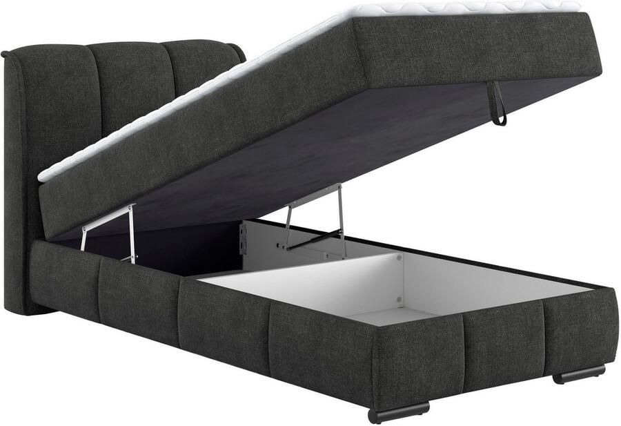 Mr. Couch Boxspring Bethany met bedkist incl. matras Topmatras en sierkussen in verschillende hardheden beschikbaar