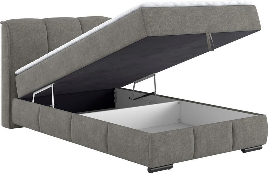 Mr. Couch Boxspring Bethany met bedkist incl. matras Topmatras en sierkussen in verschillende hardheden beschikbaar