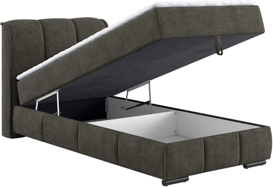 Mr. Couch Boxspring Bethany met bedkist incl. matras Topmatras en sierkussen in verschillende hardheden beschikbaar