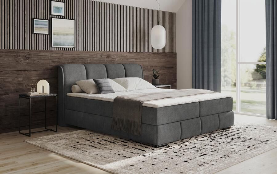 Mr. Couch Boxspring Bethany met bedkist incl. matras Topmatras en sierkussen in verschillende hardheden beschikbaar - Foto 3