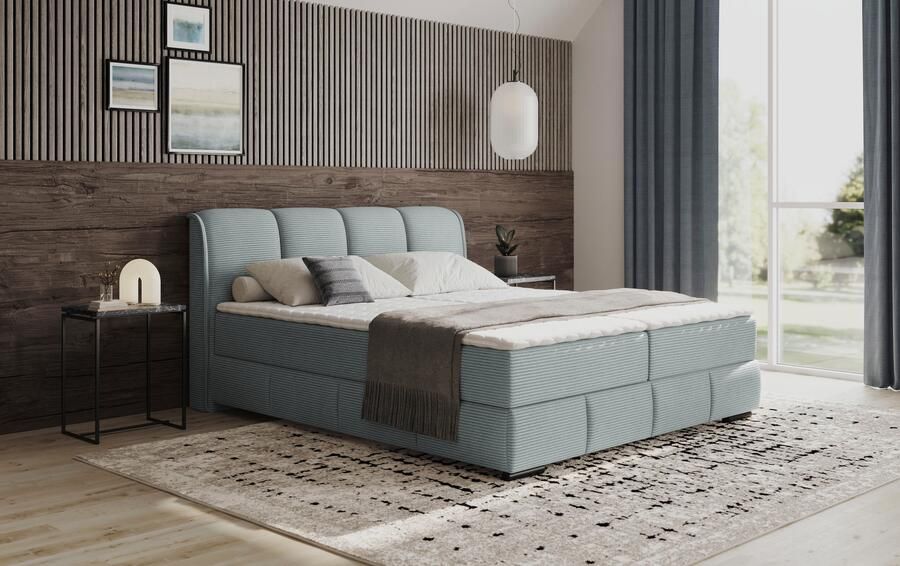 Mr. Couch Boxspring Bethany met bedkist incl. matras Topmatras en sierkussen in verschillende hardheden beschikbaar - Foto 3