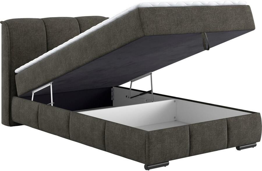Mr. Couch Boxspring Bethany met bedkist incl. matras Topmatras en sierkussen in verschillende hardheden beschikbaar