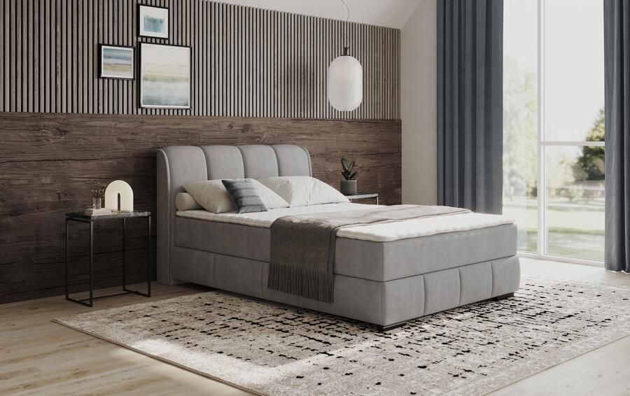 Mr. Couch Boxspring Bethany met bedkist incl. matras Topmatras en sierkussen in verschillende hardheden beschikbaar - Foto 3