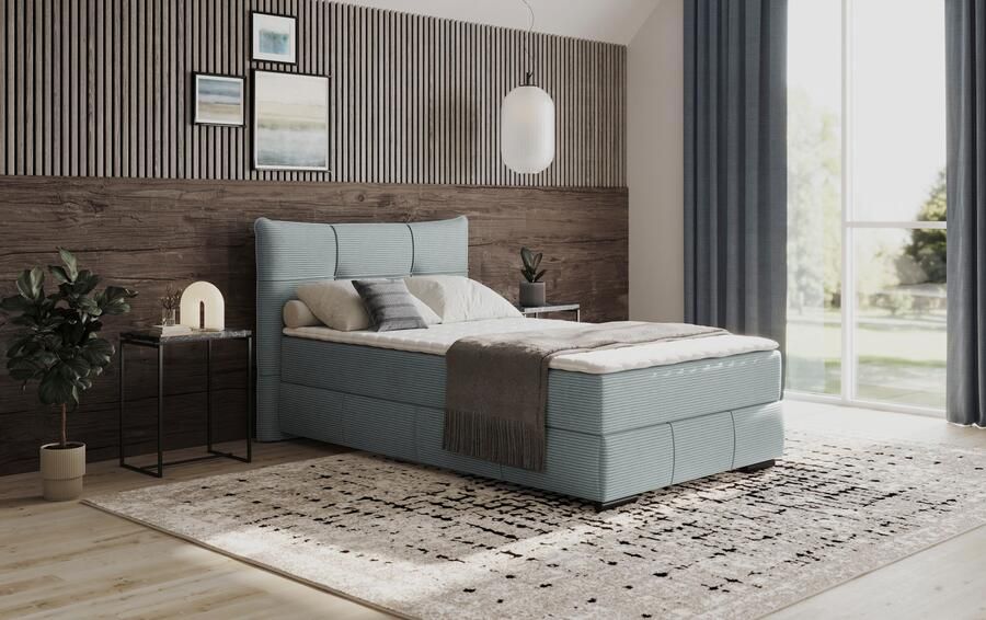 Mr. Couch Boxspring Brewdley met bedkist incl. matras Topmatras en sierkussen in verschillende hardheden beschikbaar - Foto 3