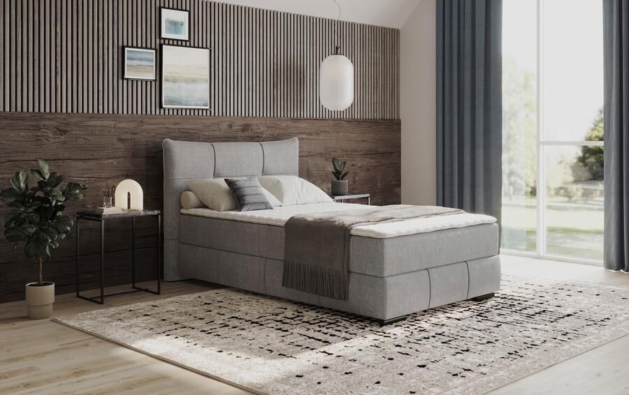 Mr. Couch Boxspring Brewdley met bedkist incl. matras Topmatras en sierkussen in verschillende hardheden beschikbaar - Foto 3