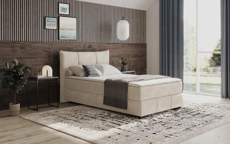 Mr. Couch Boxspring Brewdley met bedkist incl. matras Topmatras en sierkussen in verschillende hardheden beschikbaar - Foto 3