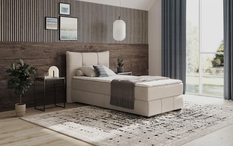 Mr. Couch Boxspring Brewdley met bedkist incl. matras Topmatras en sierkussen in verschillende hardheden beschikbaar - Foto 3