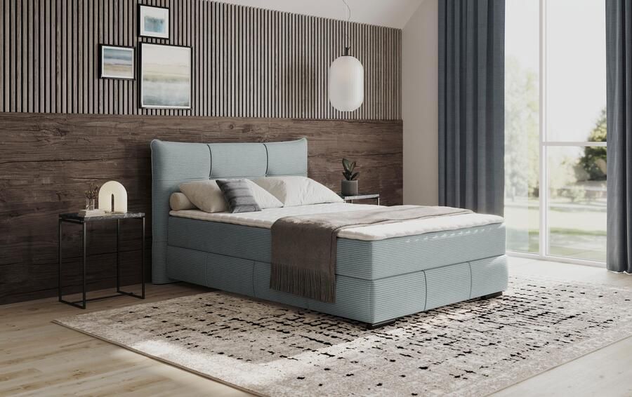 Mr. Couch Boxspring Brewdley met bedkist incl. matras Topmatras en sierkussen in verschillende hardheden beschikbaar - Foto 3