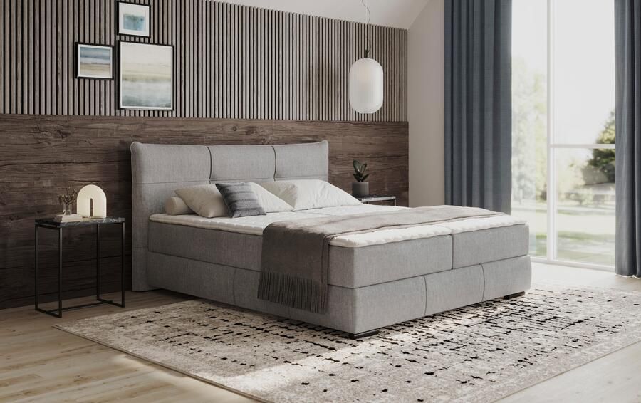 Mr. Couch Boxspring Brewdley met bedkist incl. matras Topmatras en sierkussen in verschillende hardheden beschikbaar - Foto 3