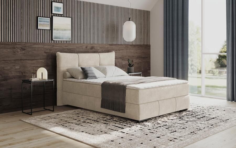 Mr. Couch Boxspring Brewdley met bedkist incl. matras Topmatras en sierkussen in verschillende hardheden beschikbaar - Foto 3