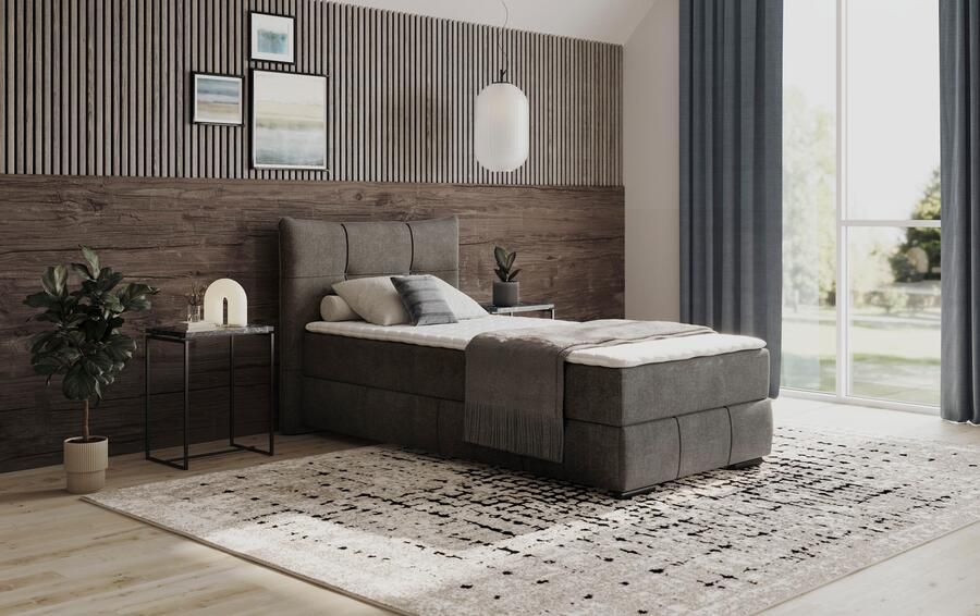 Mr. Couch Boxspring Brewdley met bedkist incl. matras Topmatras en sierkussen in verschillende hardheden beschikbaar - Foto 3