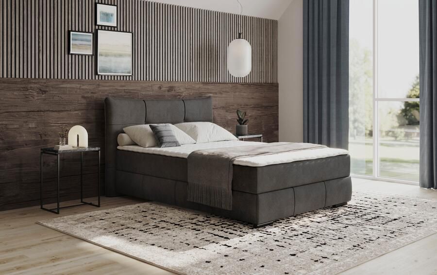 Mr. Couch Boxspring Brewdley met bedkist incl. matras Topmatras en sierkussen in verschillende hardheden beschikbaar - Foto 3