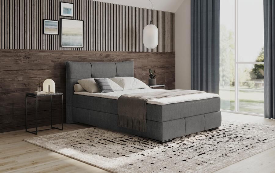 Mr. Couch Boxspring Brewdley met bedkist incl. matras Topmatras en sierkussen in verschillende hardheden beschikbaar - Foto 3