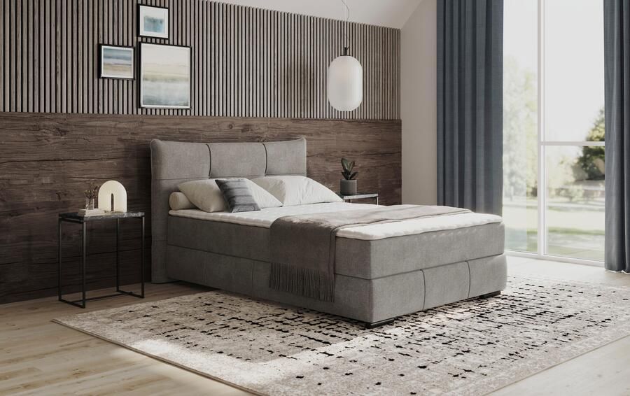 Mr. Couch Boxspring Brewdley met bedkist incl. matras Topmatras en sierkussen in verschillende hardheden beschikbaar - Foto 3