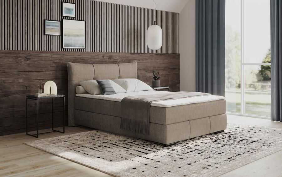 Mr. Couch Boxspring Brewdley met bedkist incl. matras Topmatras en sierkussen in verschillende hardheden beschikbaar - Foto 3