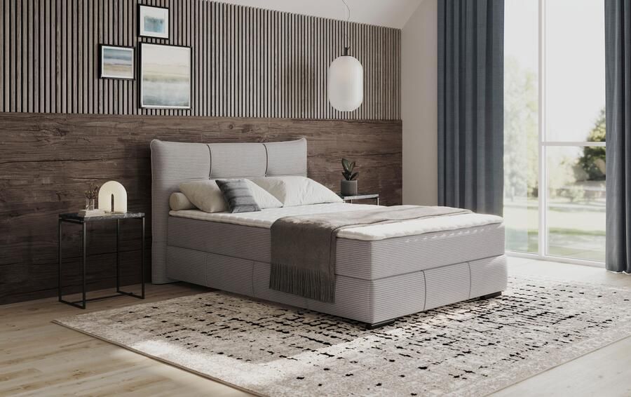 Mr. Couch Boxspring Brewdley met bedkist incl. matras Topmatras en sierkussen in verschillende hardheden beschikbaar - Foto 3