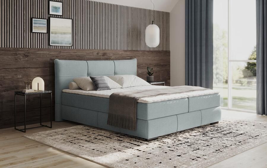 Mr. Couch Boxspring Brewdley met bedkist incl. matras Topmatras en sierkussen in verschillende hardheden beschikbaar - Foto 3